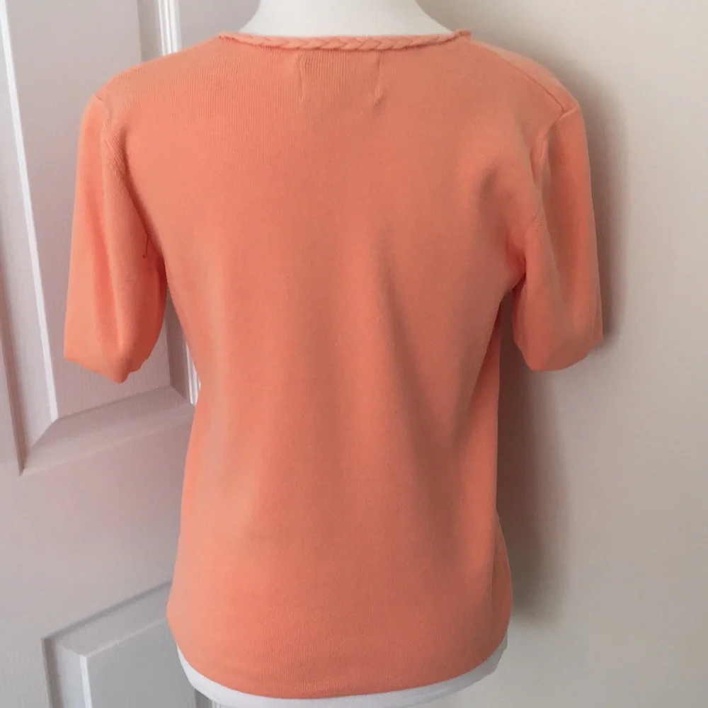 Vintage Sag Harbor Textured Blazer & Shell Set - Coral Size 10